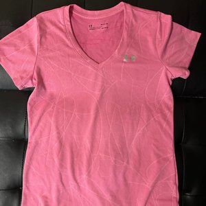 Pink Under Armour v-neck loose fit shirt size small  bundle and save 2 for $20